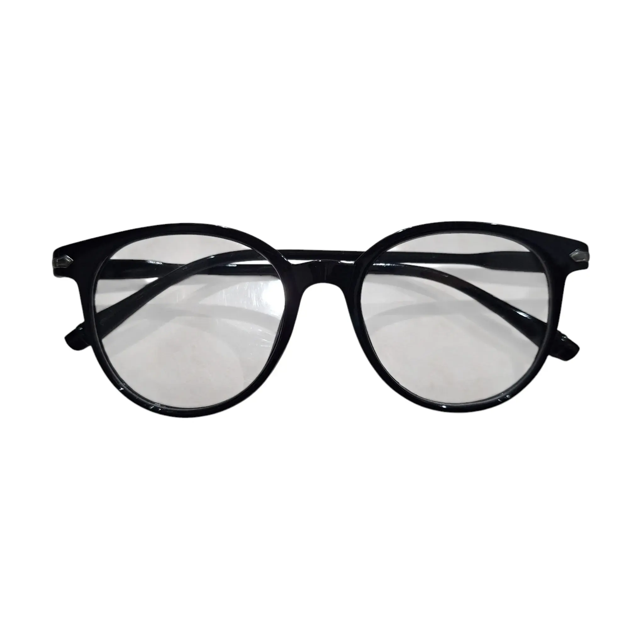 kacamata anti radiasi bulat frame hitam 001